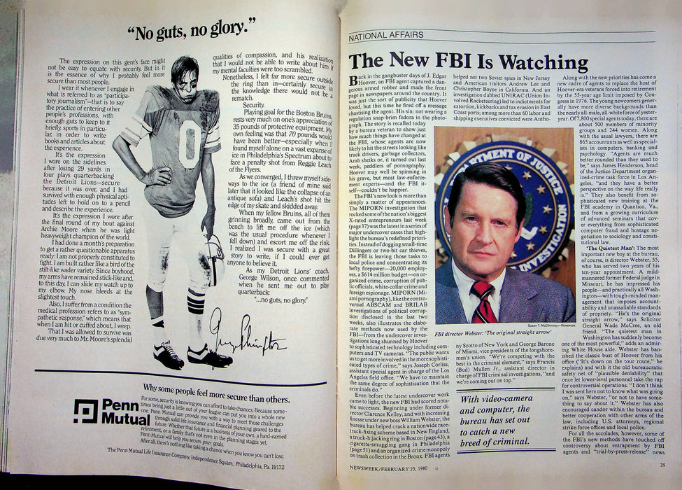 Newsweek Magazine February 25 1980 Dan Rather Takes Over Walter Cornkite New FBI 3