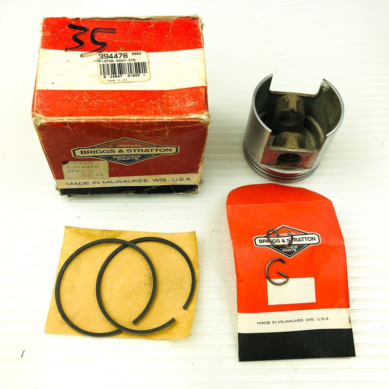 Briggs and Stratton 394478 Piston Assembly Standard Genuine OEM New Old Stock 6