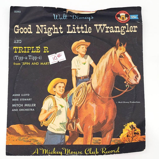 Michael Stewart Good Night Little Wrangler 78 Single Record Mickey Mouse D292 1