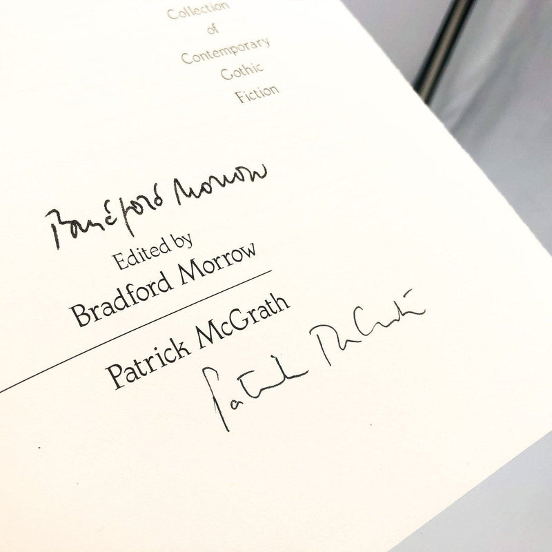 The New Gothic Hardcover Bradford Morrow 1991 Gothic Terror Horror Signed 8