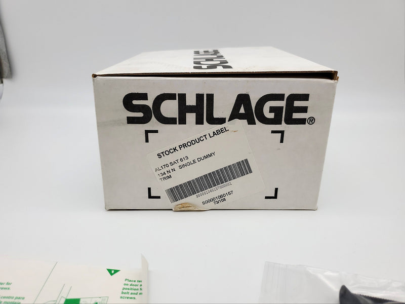 Schlage Door Lever Decorative Commercial Oil Rubbed Bronze 613 SAT AL170 NOS