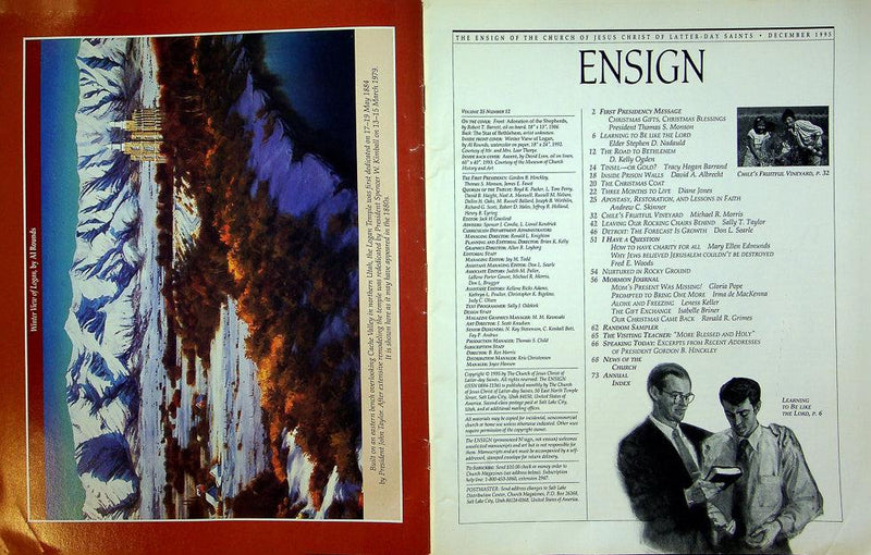 Ensign Magazine December 1995 Vol 25 No 12 The Church In Chile 2