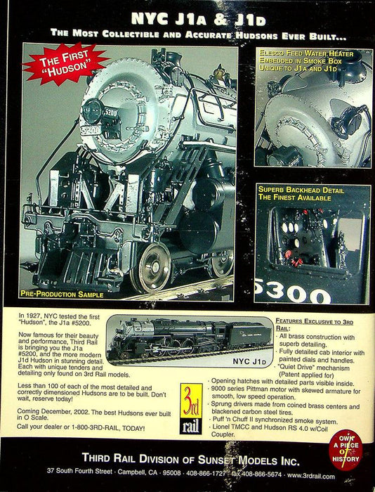 Classic Toy Trains Magazine January 2003 Vol 16 No 1 Lionel in '55