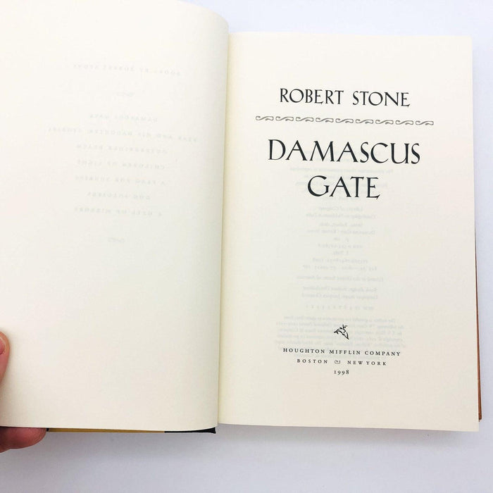 Damascus Gate Hardcover Robert Stone 1998 Jerusalem Bombing Terrorism Expatriate 8