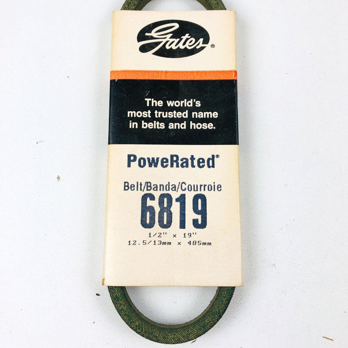 Gates Powerated 6819 1/2 x 19 Lawn Mower V Belt USA Made New Old Stock NOS