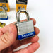 3ct Vintage No 7 Master Lock Padlock 1" Hasp New Old Stock NOS Keyed Different 7