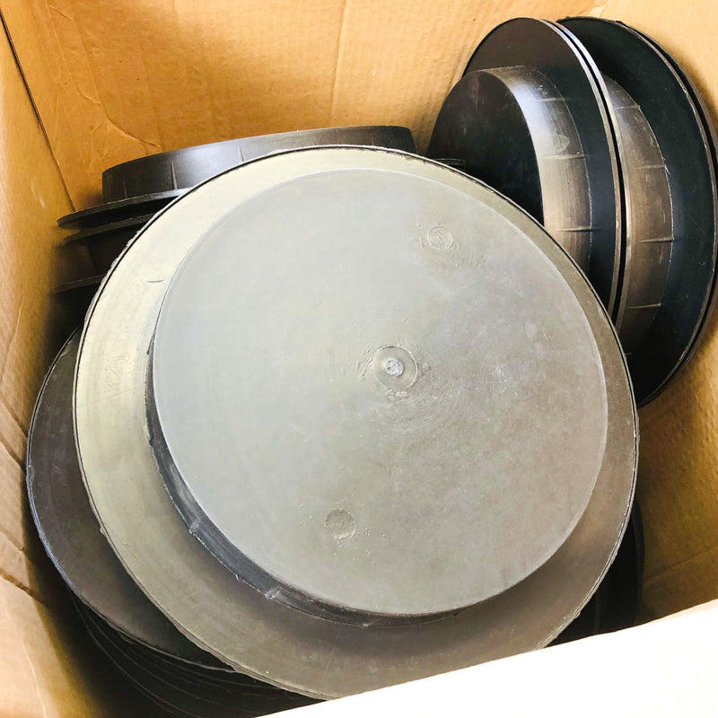 Raised Face Flange Protector Cover 10 ANSI Pipe Size Black Polyethylene PE 50ct