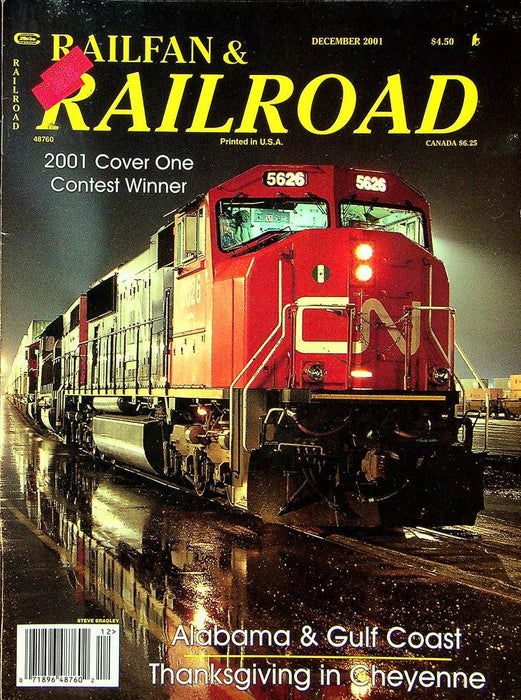 Railfan & Railroad Magazine December 2001 Vol 20 No 12 2001 Cover Contest Winner