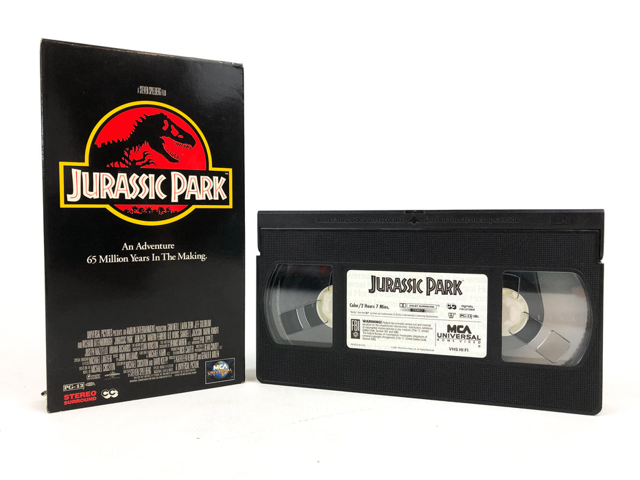 Jurassic Park VHS Tape MCA Universal 1993 Steven Spielberg Jeff Goldblum