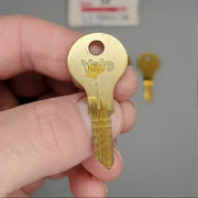 5x Yale RB1019 Key Blanks F8R Keyway Solid Brass 4 Pin NOS 1