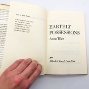 Anne Tyler Book Earthly Possessions Hardcover 1977 BCE Bank Robbery Housewife 7