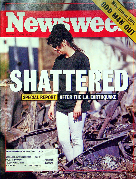 Newsweek Magazine January 31 1994 Los Angeles CA Earthquake San Andreas Fault