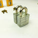 2ct Vintage No 3 Master Lock Padlock 1-1/8" Shackle New NOS Keyed Alike 3687 11