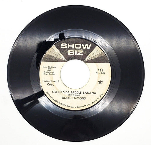 Blake Emmons Green Side Saddle Banana 45 RPM Single Record Show Biz 1970 PROMO 1