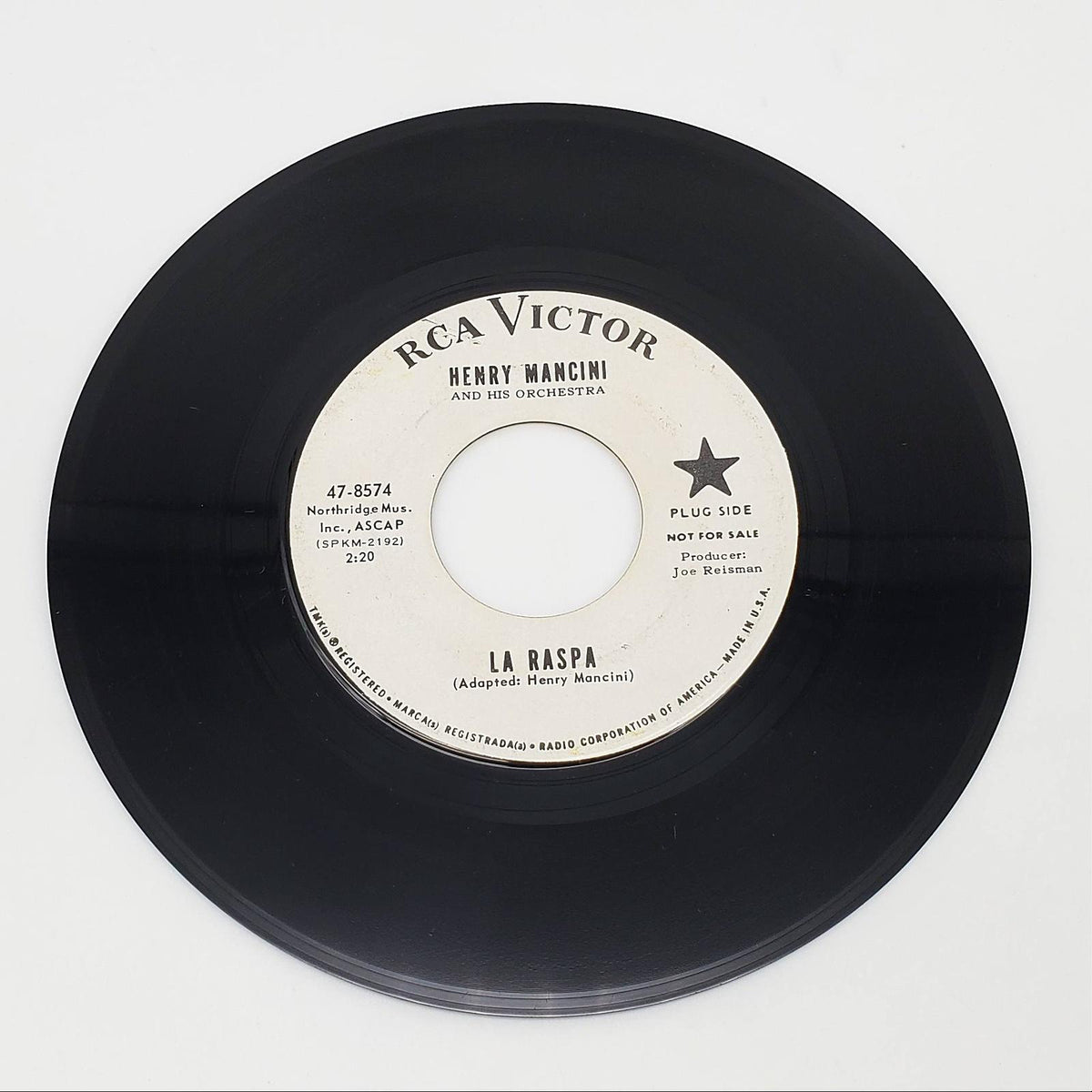 Henry Mancini La Raspa Single Record RCA Victor 1965 47-8574 PROMO ...