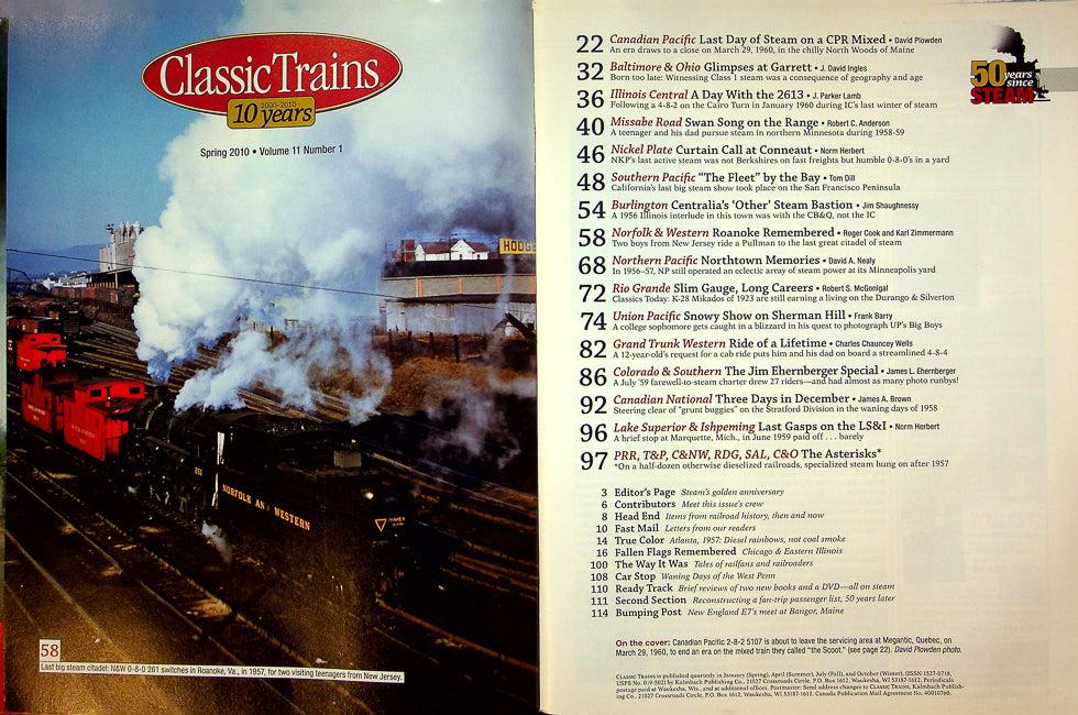 Classic Trains Magazine Spring 2010 Vol 11 No 1 50 Years Since Steam