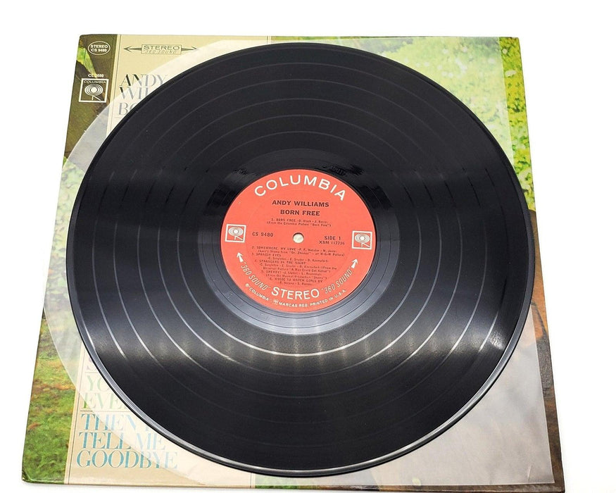 Andy Williams Born Free 33 RPM LP Record Columbia 1967 CS 9480 5