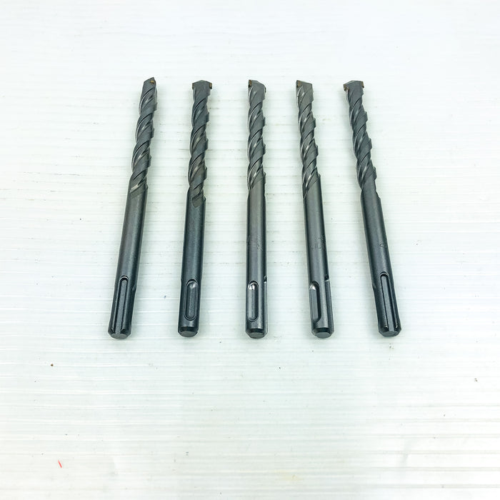 5-pk Rotary Hammer Drill Bits 7/16"x6" SDS Plus 3.5" LOC Carbide Tip Concrete