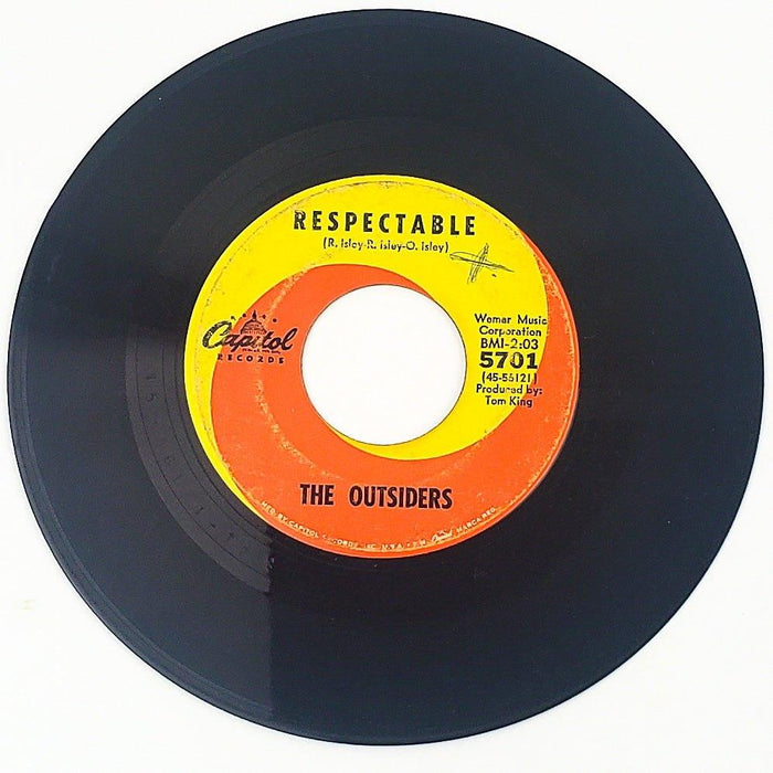 The Outsiders Respectable Record 45 RPM Single 5701 Capitol Records 1966 1