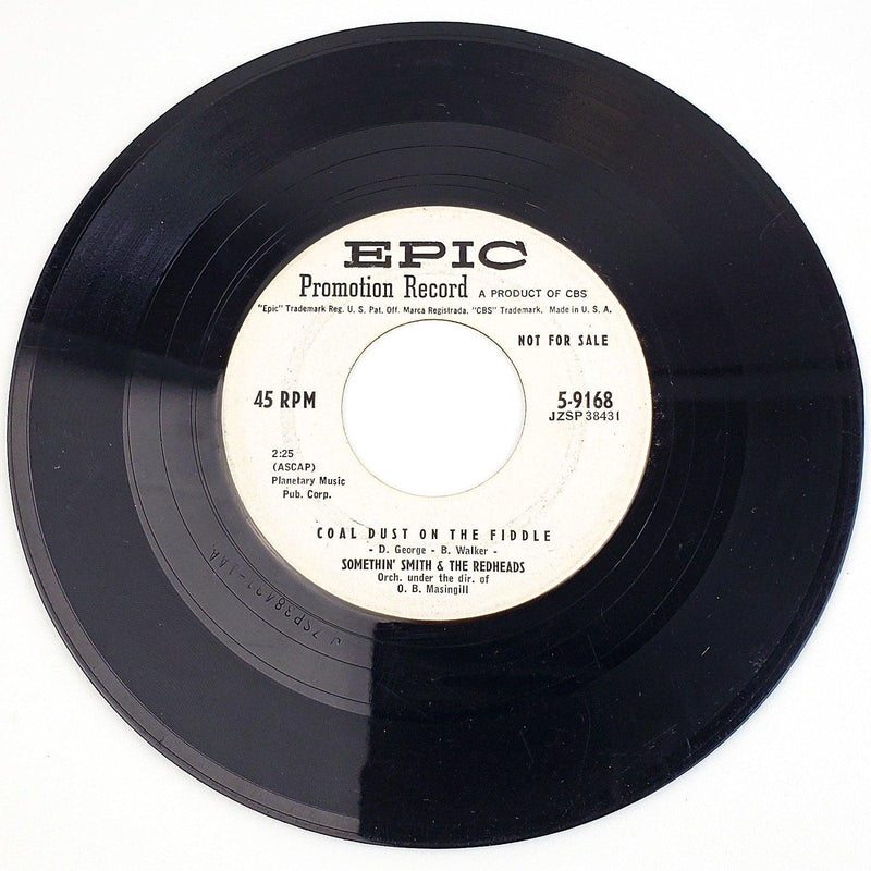 Somethin' Smith & The Redheads Coal Dust On The Fiddle 45 Record Epic 1956 2