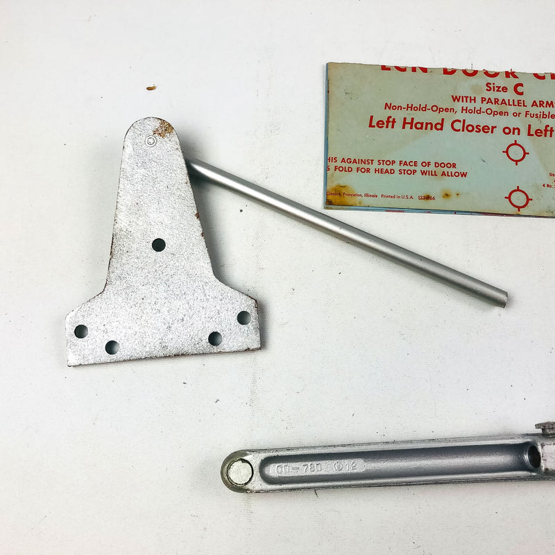 LCN Size C Potbelly Closer Arm PAR REG ALUM Parallel Mount Regular NH