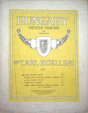 Sheet Music Hungary Rapsodie Mignonne Carl Koelling 1907 Theo Presser Pianoforte 1