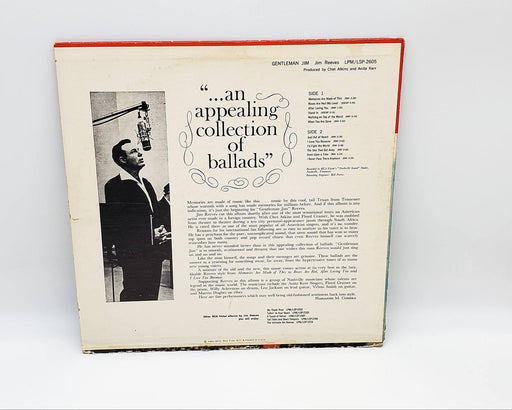 Jim Reeves Gentleman Jim LP Record RCA Victor 1963 LSP-2605 2