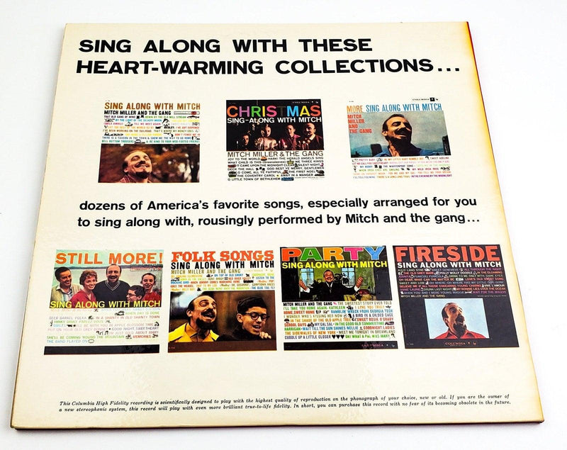 Mitch Miller Saturday Night Sing Along With Mitch 33 RPM LP Record Columbia 1960 2
