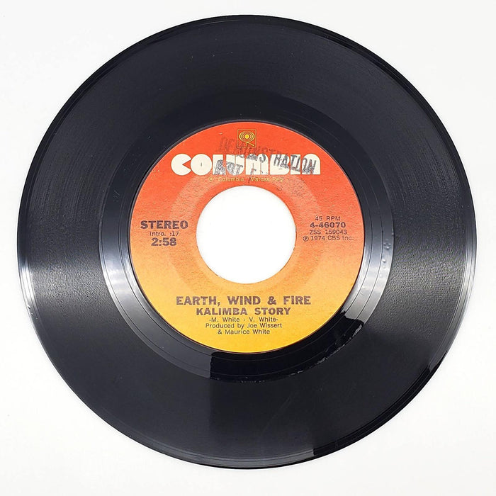 Earth, Wind & Fire Kalimba Story 45 RPM Single Record Columbia 1974 4-46070 1