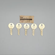 5x Yale RN10 Key Blanks PARA Keyway Nickel Silver 6 Pin NOS 3