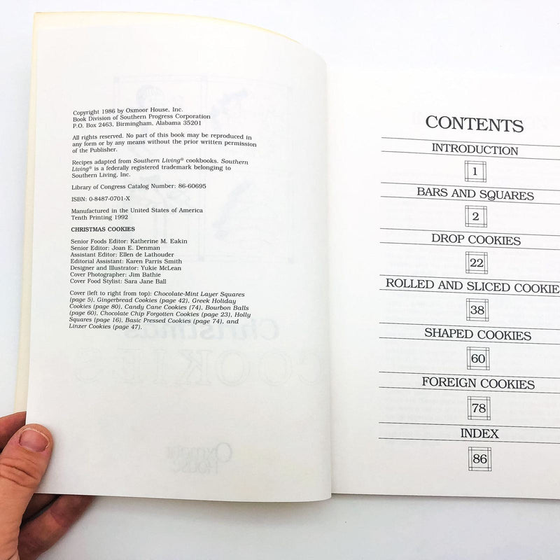 Christmas Cookies Paperback Southern Living 1992 Baking Recipes Cookery Cookbook 7