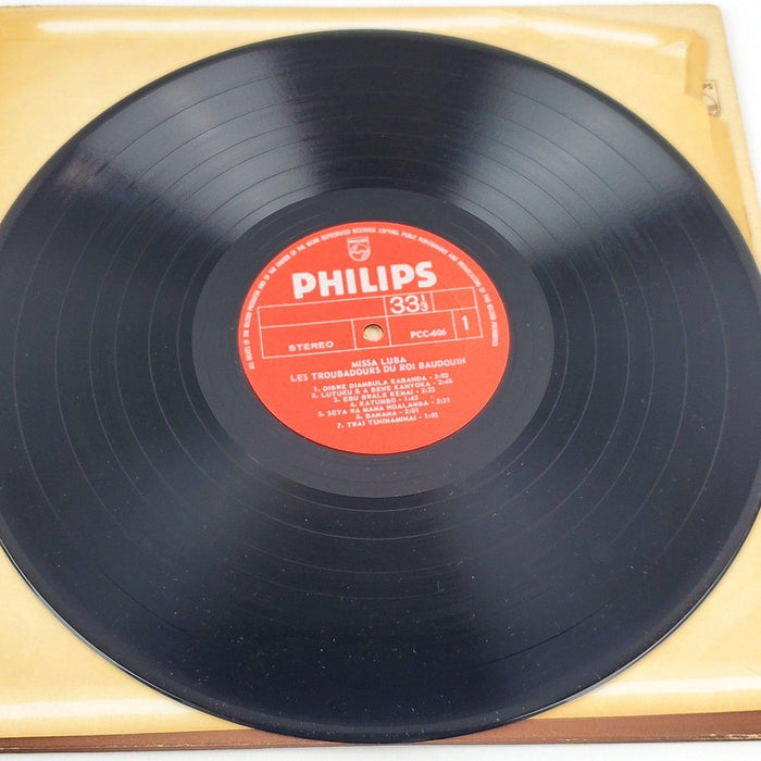 Les Troubadours Du Roi Baudouin Missa Luba Record 33 LP Philips 1963 Gatefold 1 5