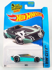 Hot Wheels 2014 Gray / Aqua MR11 HW City 15/250 BFF63 1