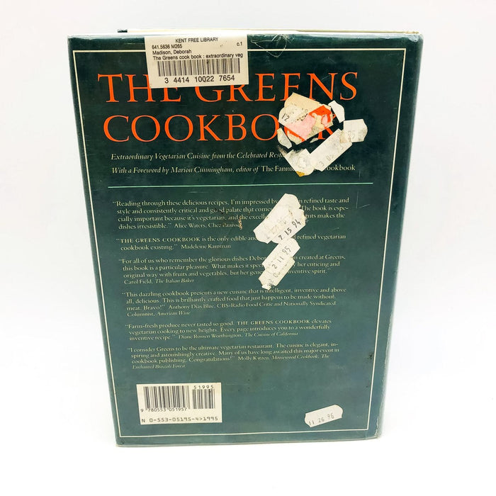 The Greens Cookbook Hardcover Deborah Madison 1987 1st Edition Ex Library 2