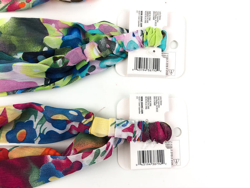 3-PK Scunci Headwrap Hair Wrap Fashion Floral Comfy Lightweight Summer 38792-A