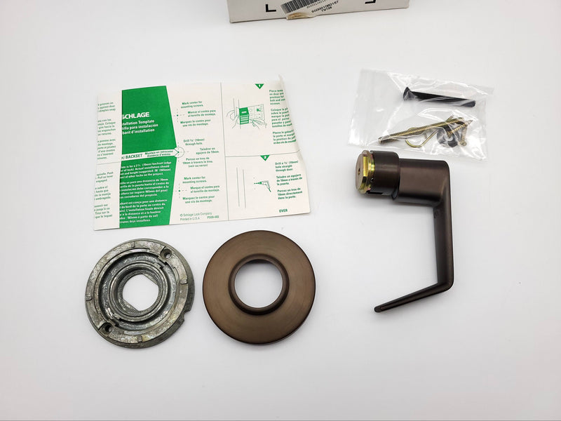 Schlage Door Lever Decorative Commercial Oil Rubbed Bronze 613 SAT AL170 NOS