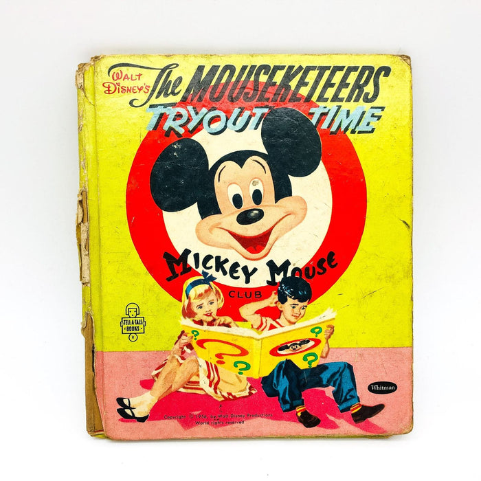 Walt Disney's The Mouseketeers Tryout Time Hardcover 1956 Mickey Mouse Club 1