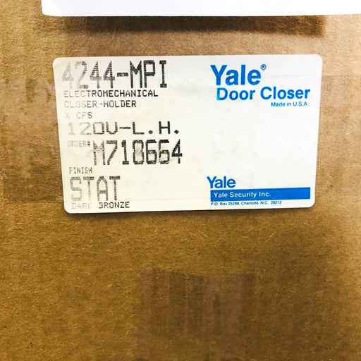 Yale 4244-MPI Door Closer Holder Electromechanical Arm LH Dk Bronze No Instruct 2