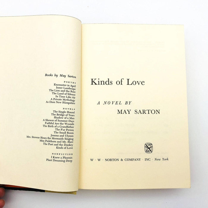 Kinds Of Love Hardcover May Sarton 1979 Small Town New Hampshire Eclectic Drama 8