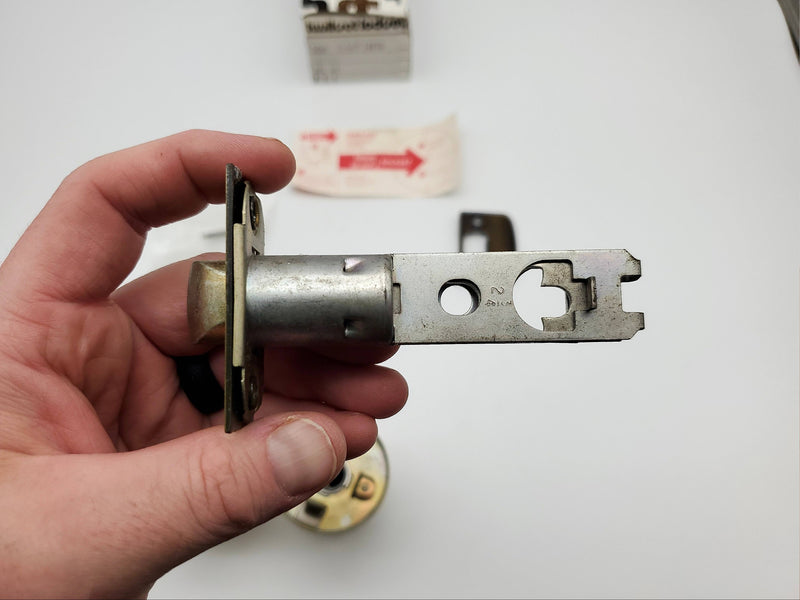 Kwikset Door Knob Passage Latch Antique Brass US5 BEL AIR 200B 2-3/4 BS NOS