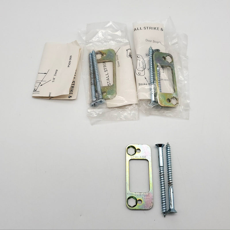 3x Schlage Door Frame Strike Reinforcers 10-094 & 10-108 Strikes NOS