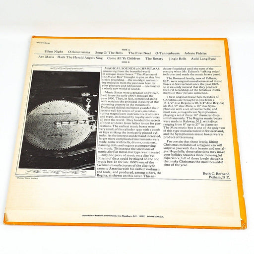 Original Music Box Melodies of Christmas Record 33 RPM LP SPC-1014 Pickwick 1970 2