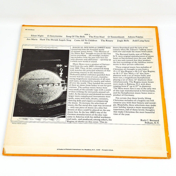 Original Music Box Melodies of Christmas Record 33 RPM LP SPC-1014 Pickwick 1970 2