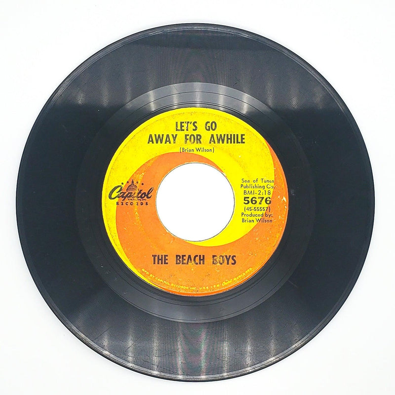 The Beach Boys Let's Go Away For Awhile Record 45 Single Capitol Records 1966 1