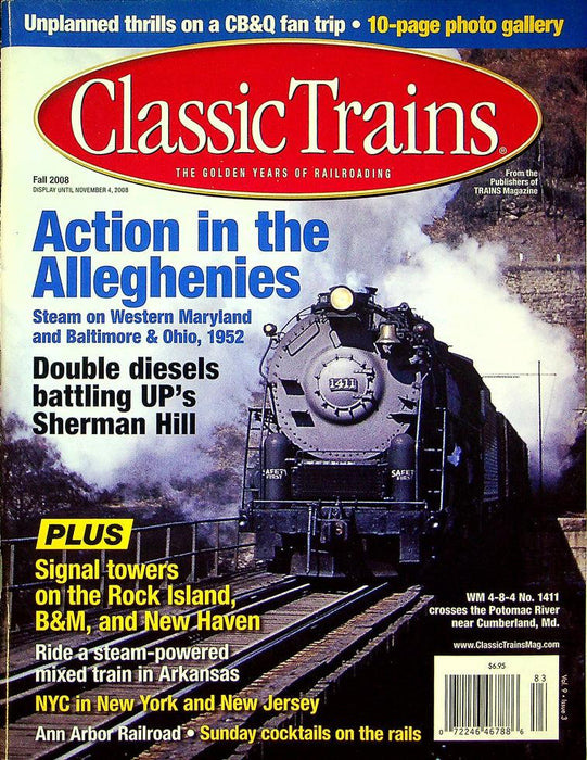 Classic Trains Railroading Magazine Fall 2008 Vol 9 No 3 Action In Alleghenies