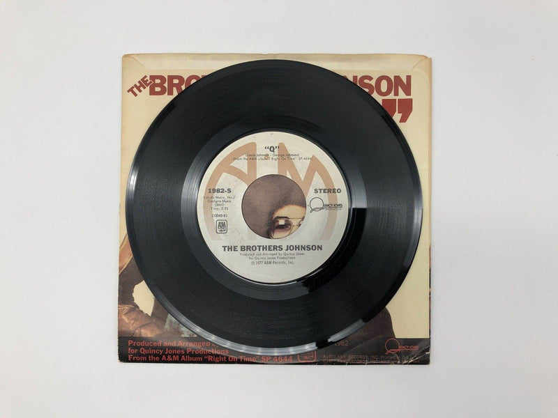 The Brothers Johnson Runnin' For Your Lovin' Record 45 Single AM-1982 A&M 1977 3