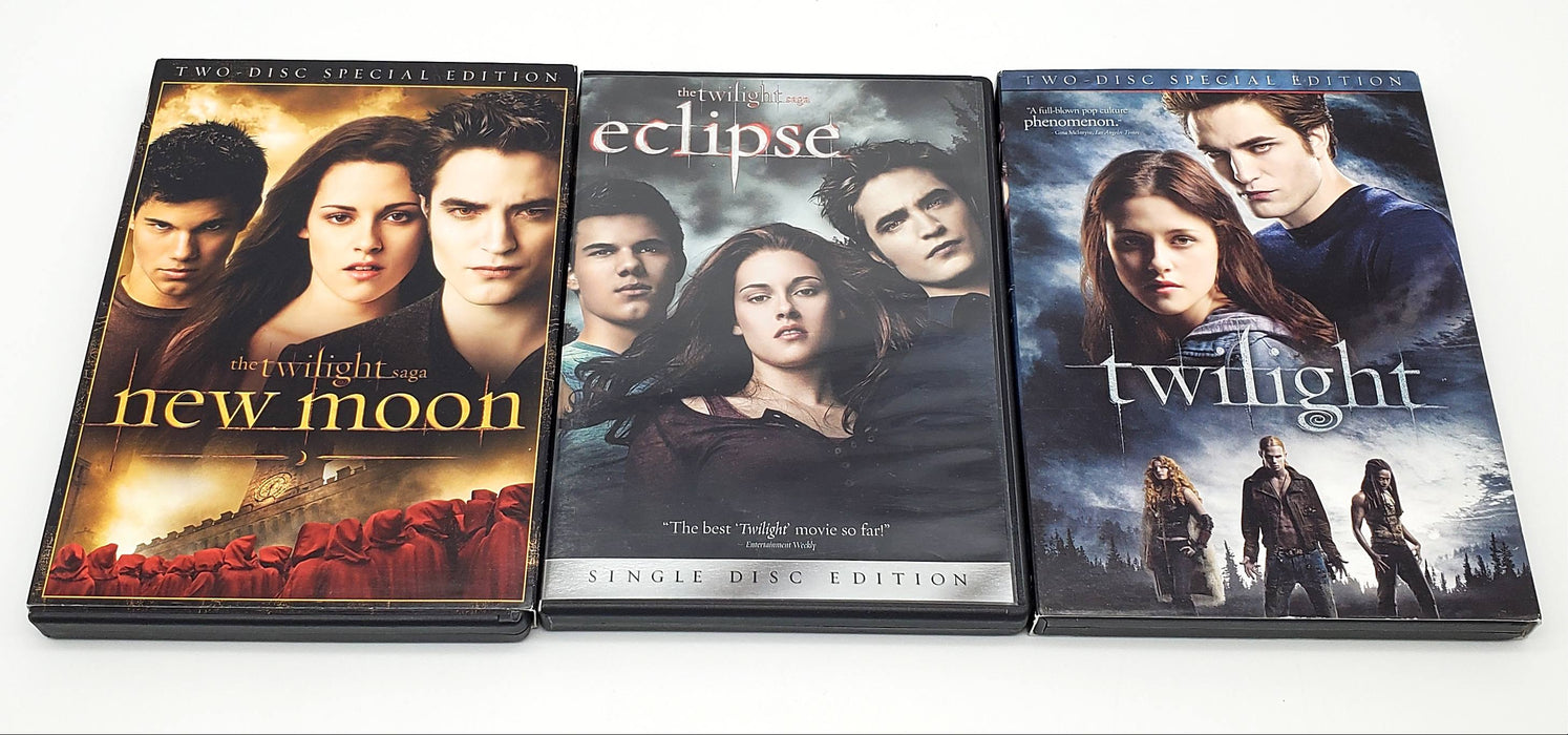 Twilight DVDs Twilight, New Moon & Eclipse Lot 3 (5 Total Discs)