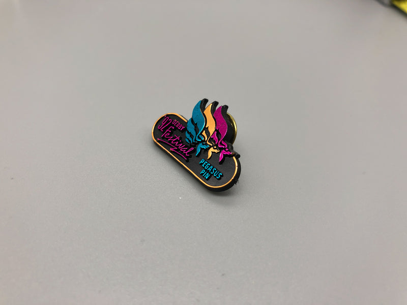 Vintage Kentucky Derby Festival Lapel Pin Pegasus Louisville Horse Racing 1992