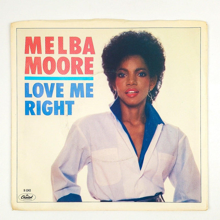 Melba Moore Love Me Right Record 45 RPM Single B-5343 Capitol Records 1983 1