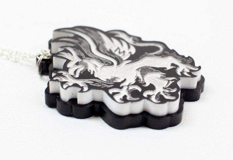 Final Fantasy Griffin Acrylic Plastic 1.75" Charm Pendant w/ Chain Necklaces 4